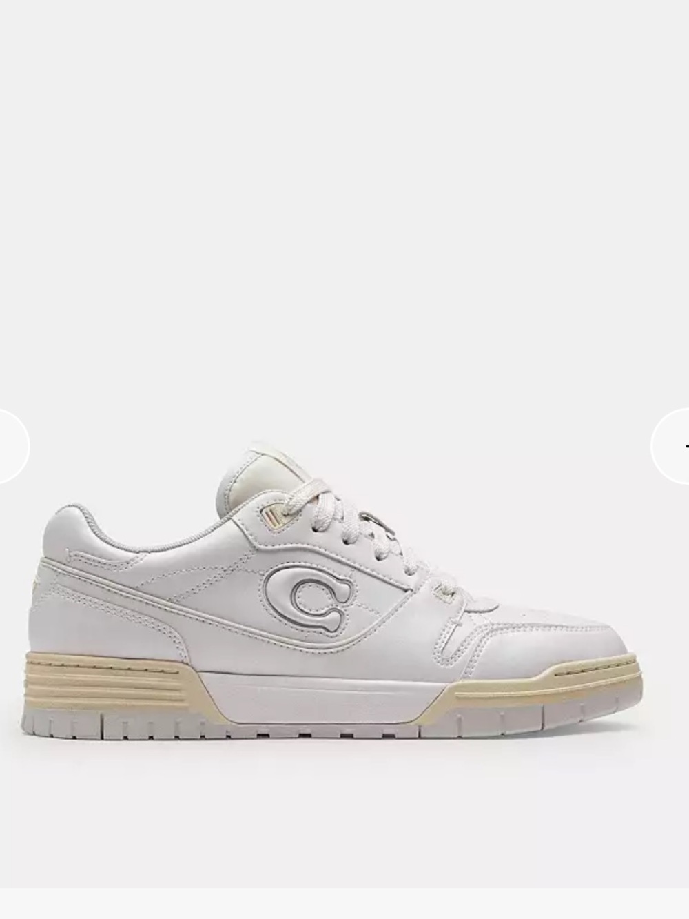 NIB COACH SOHO Optic White Leather SNEAKERS Sz